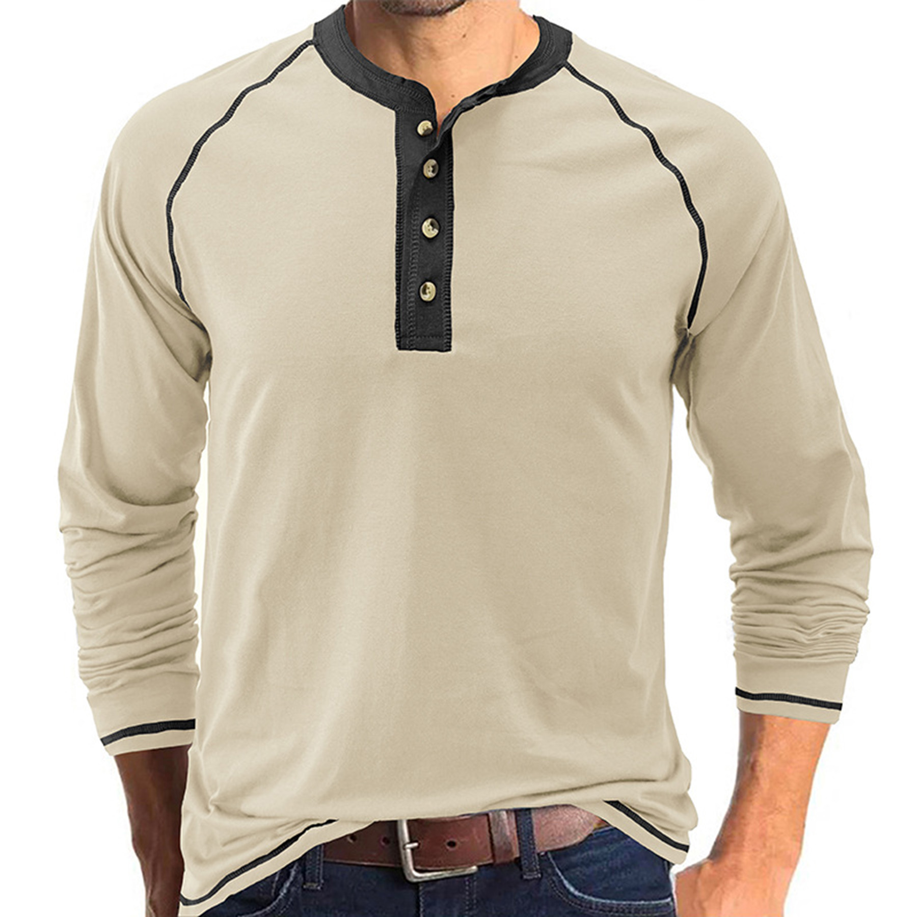 Outdoor Button Long Sleeved Bottoming Shirt 31