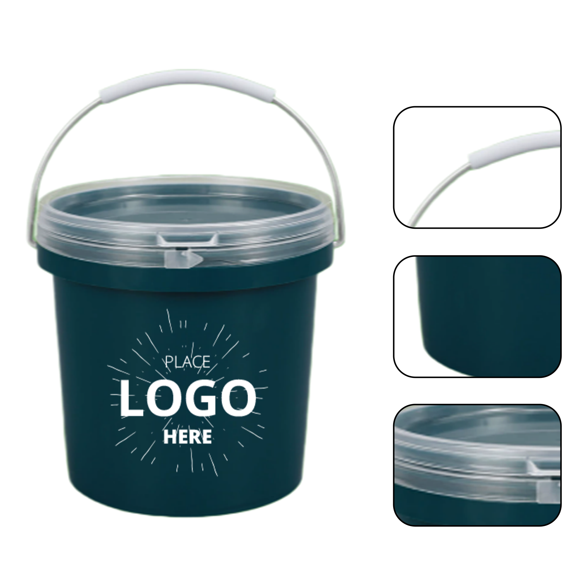 Mini Plastic Bucket With Lid 1