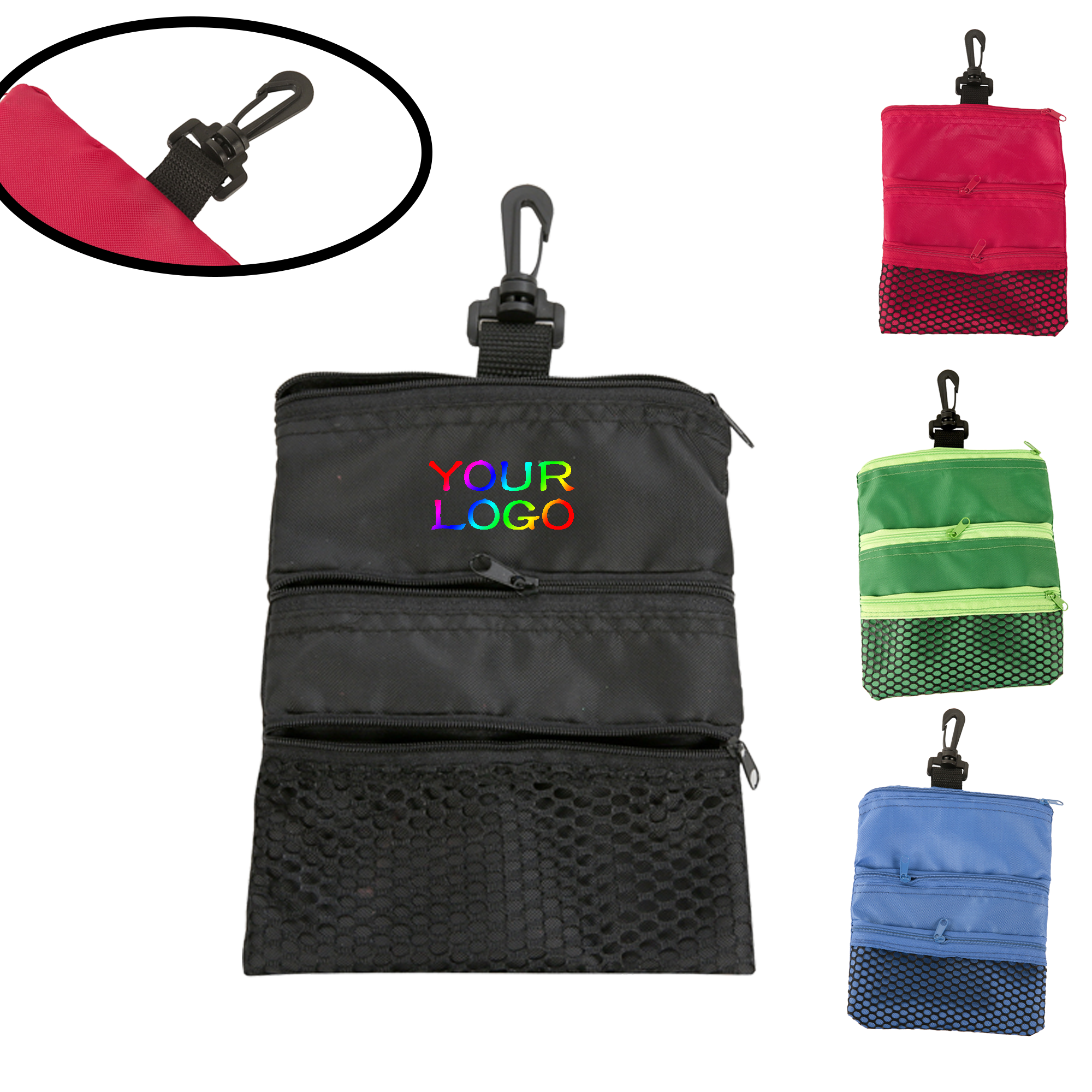 MOQ 20 PCS Golf Ball Pouch 3