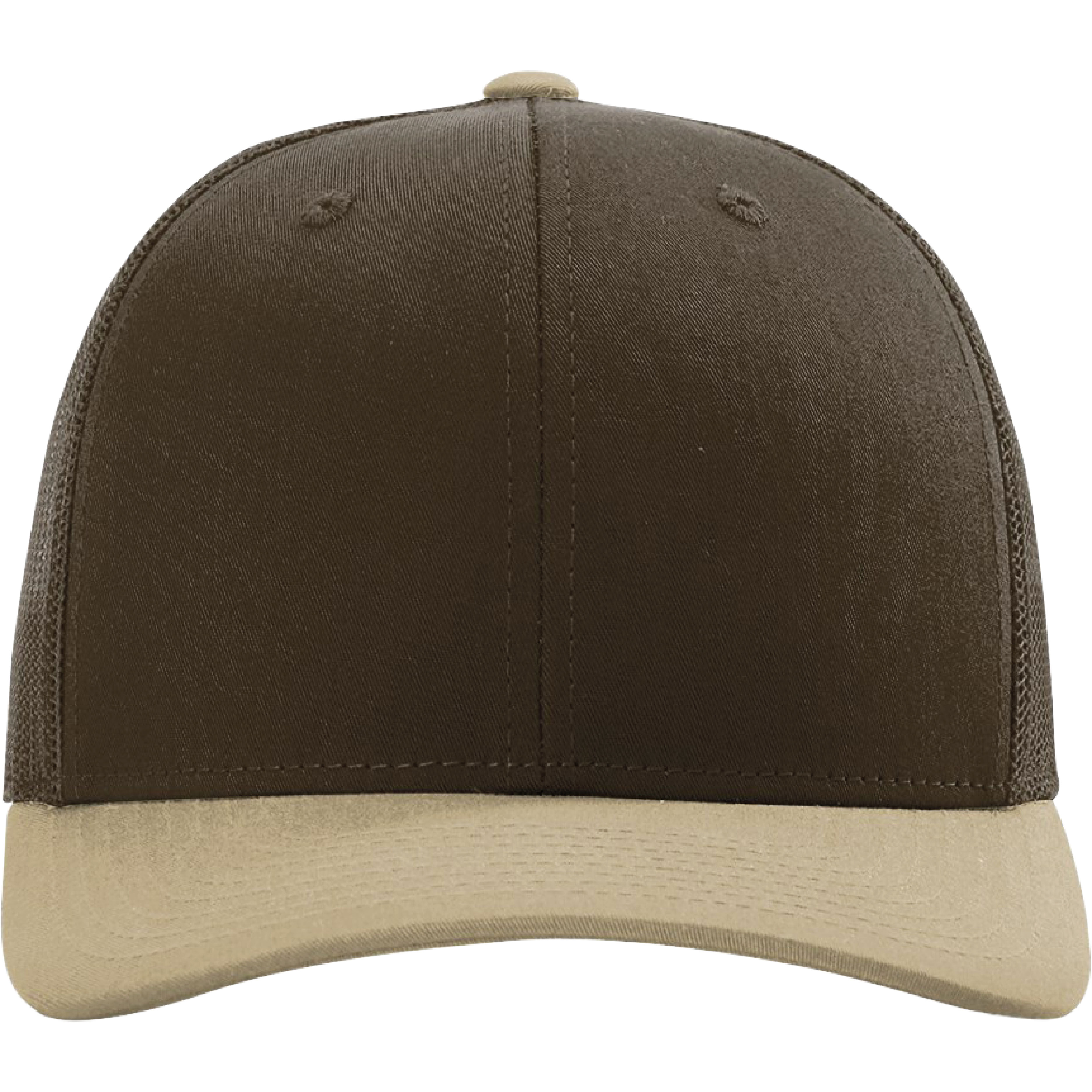 Richardson 112 6-Panel Snapback Trucker Hat w/Leatherette Adhesive Patches or Embroidery 289