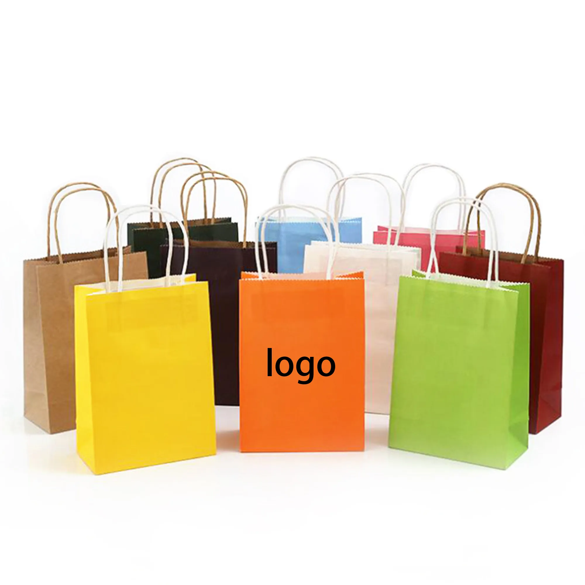 Kraft Paper Bags W Handles 17 Different Senior Color 6