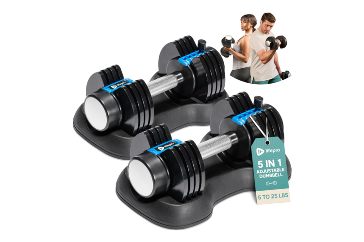 Lifepro PowerFlow Plus Adjustable Dumbbells 3