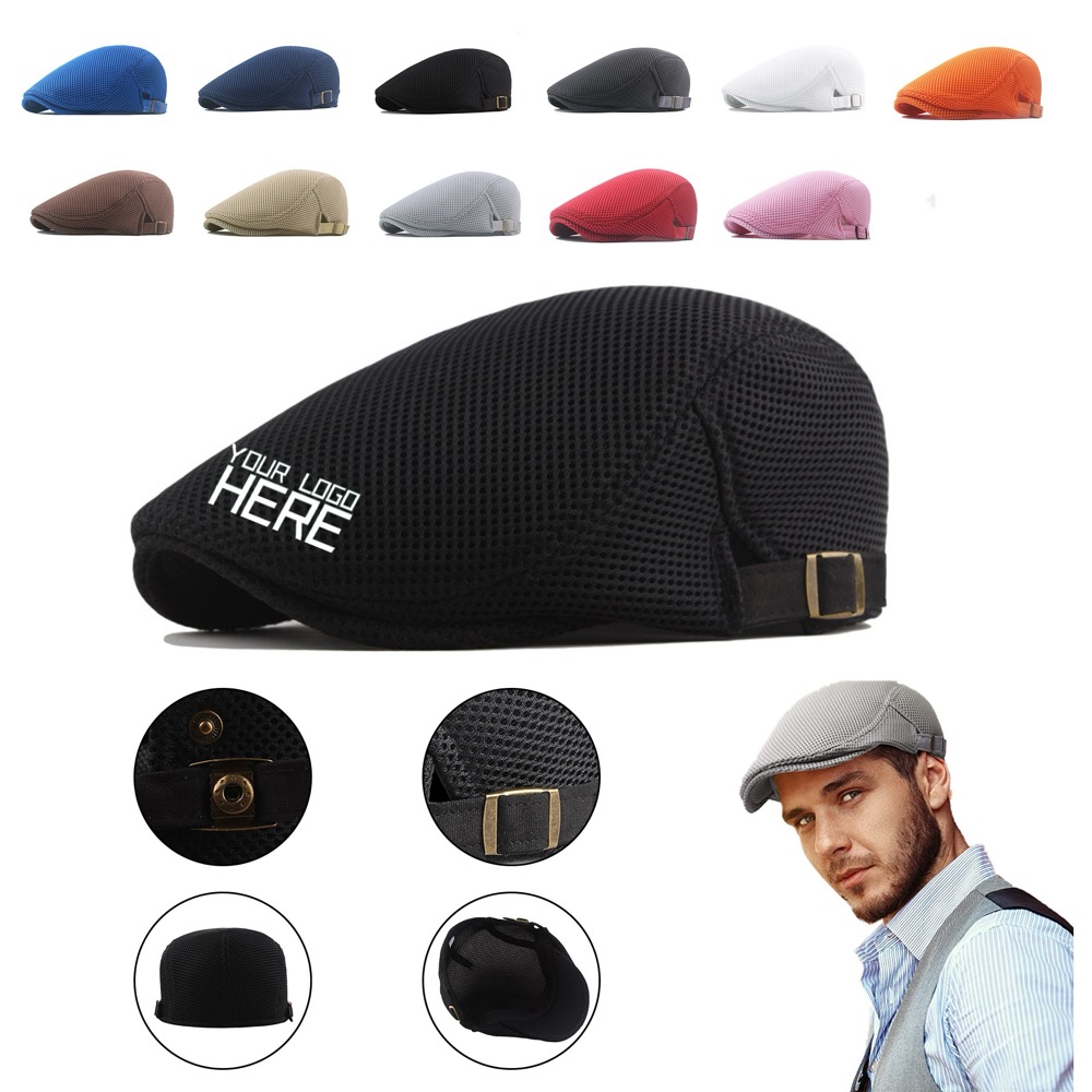 Mesh Newsboy Cap