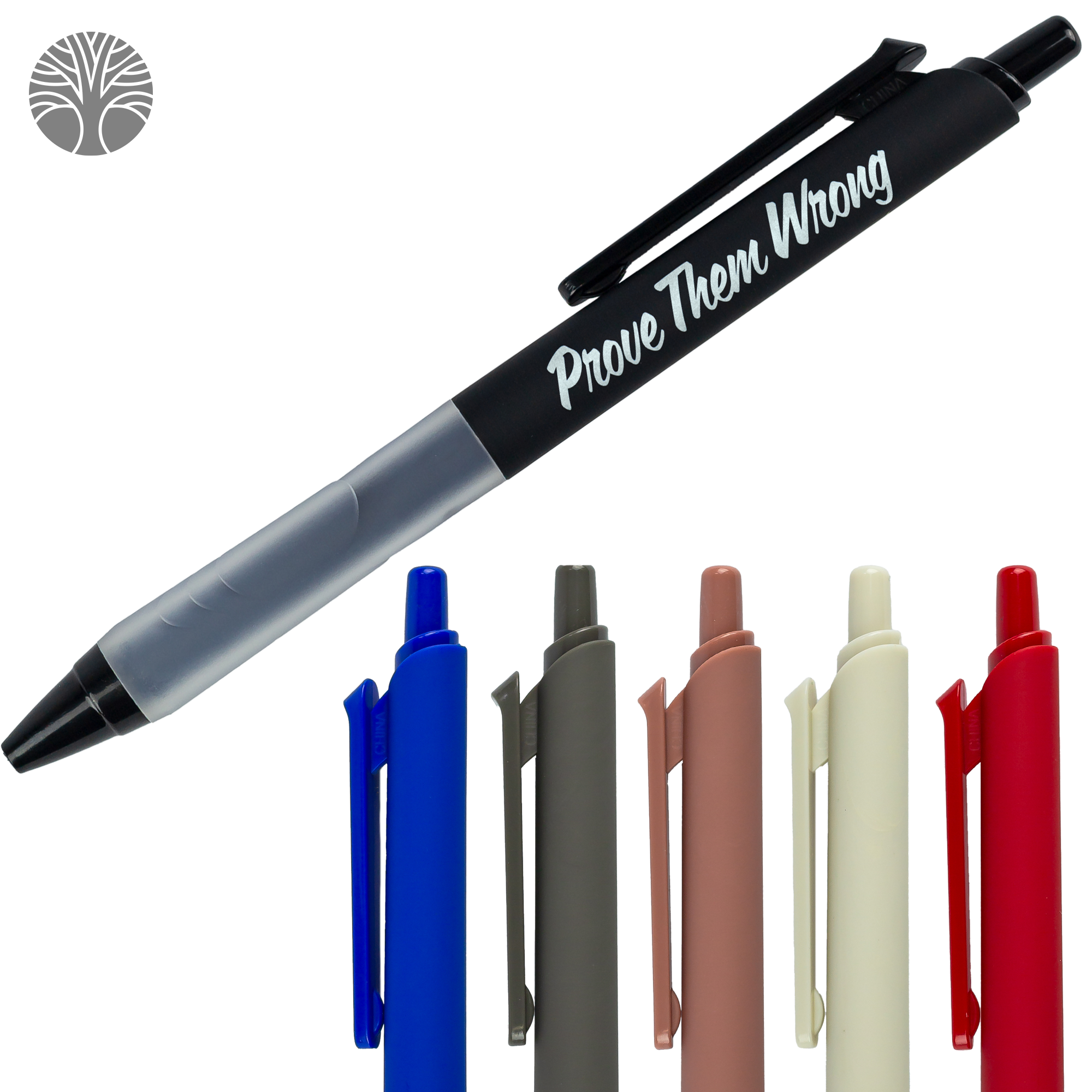 Recycled Soft-Touch Pen with Silicone Grip
