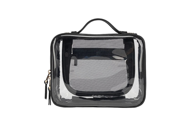 CALPAK Medium Clear Cosmetics Case - Black 4