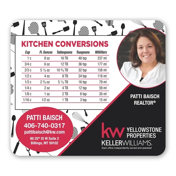Round Corner Magnet 3-1/2 x 4 for conference campaigns
