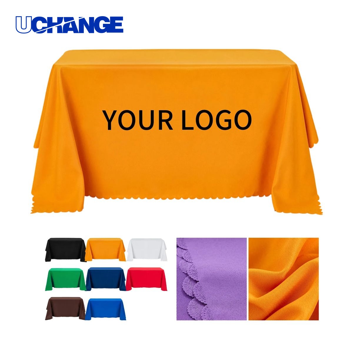 Table Throw Display Cover Custom 130x88 for Trade Shows