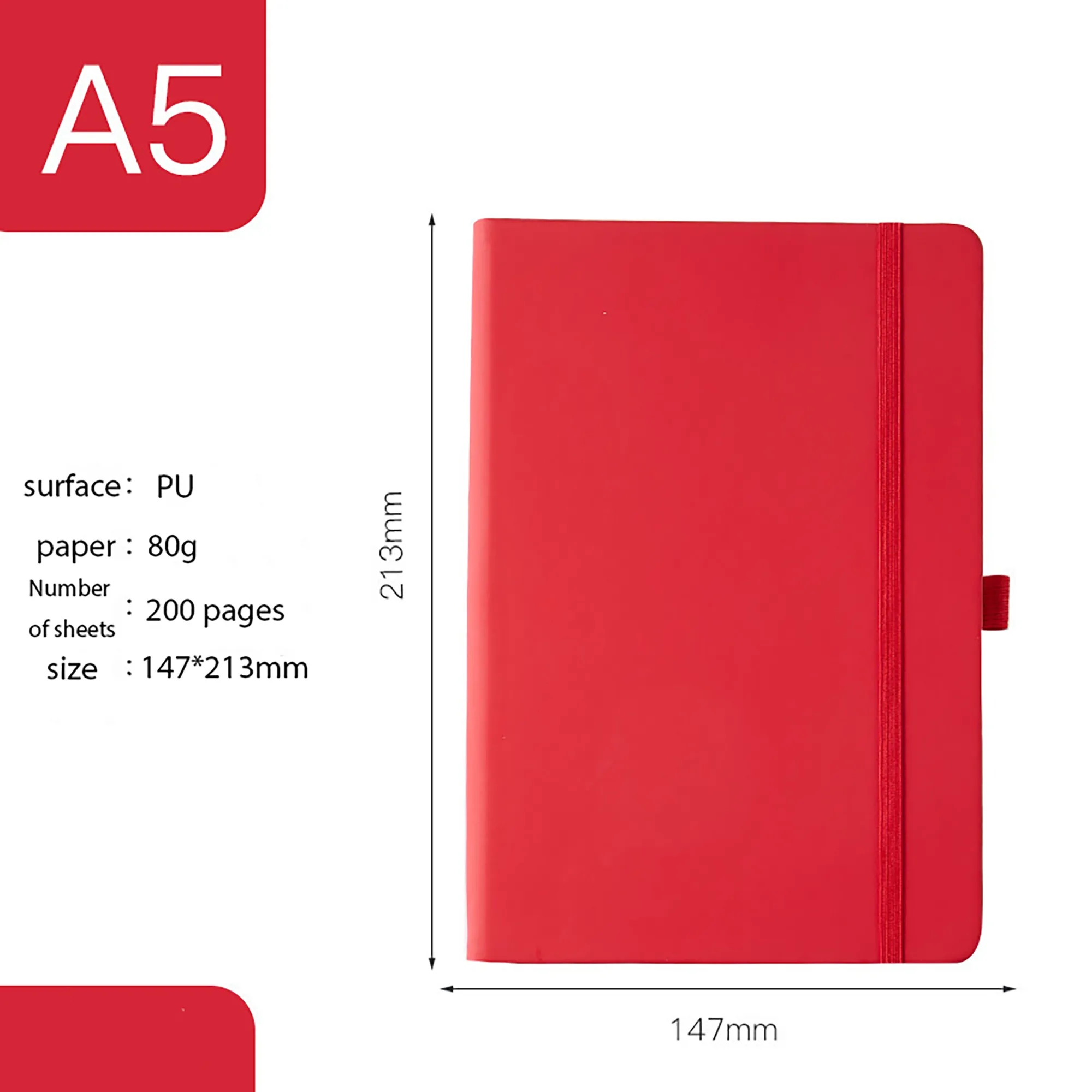 A5 Strap Notebook MOQ 50PCS 28