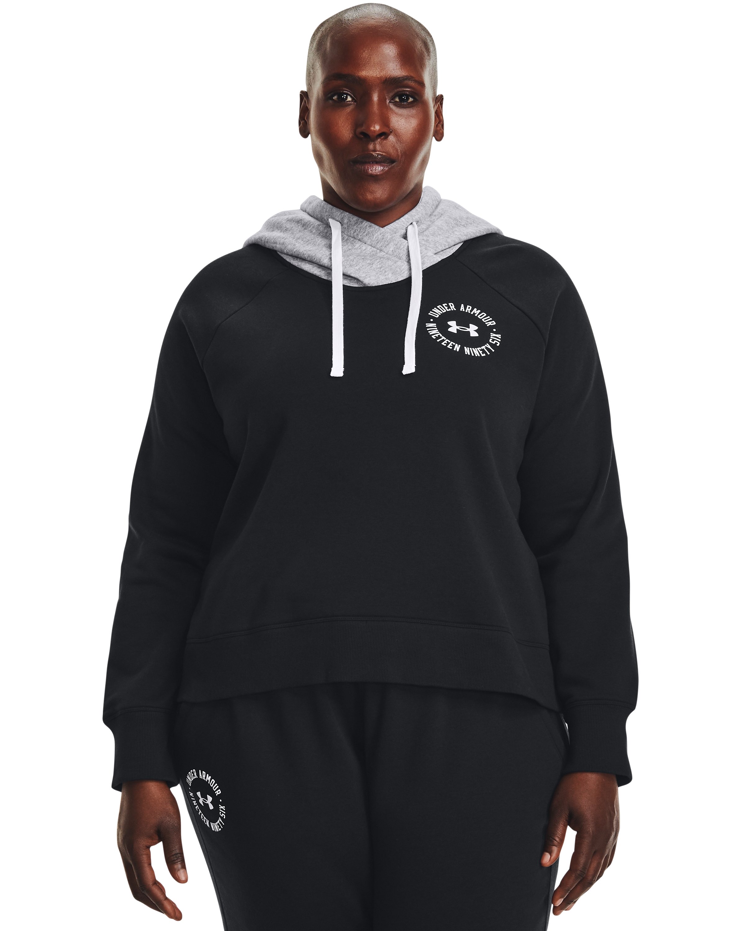 UA Rival Fleece Colorblock Women's Hoodie 8