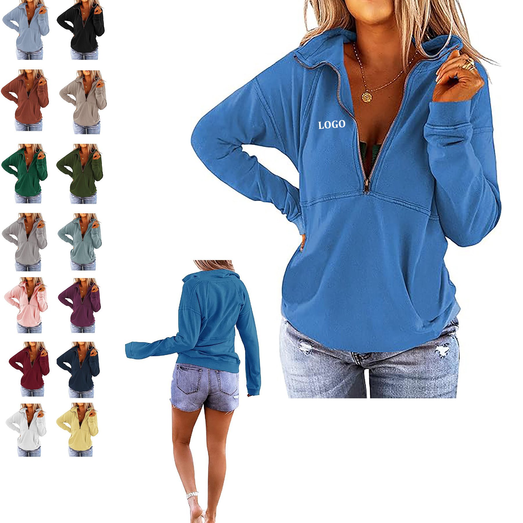 Loose Fit Casual Pullover 33