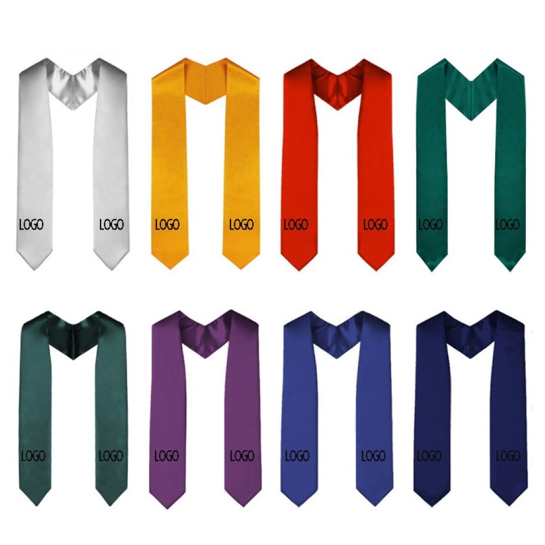Graduation Unisex Plain Graduation Stole for Academic Commencements Sash