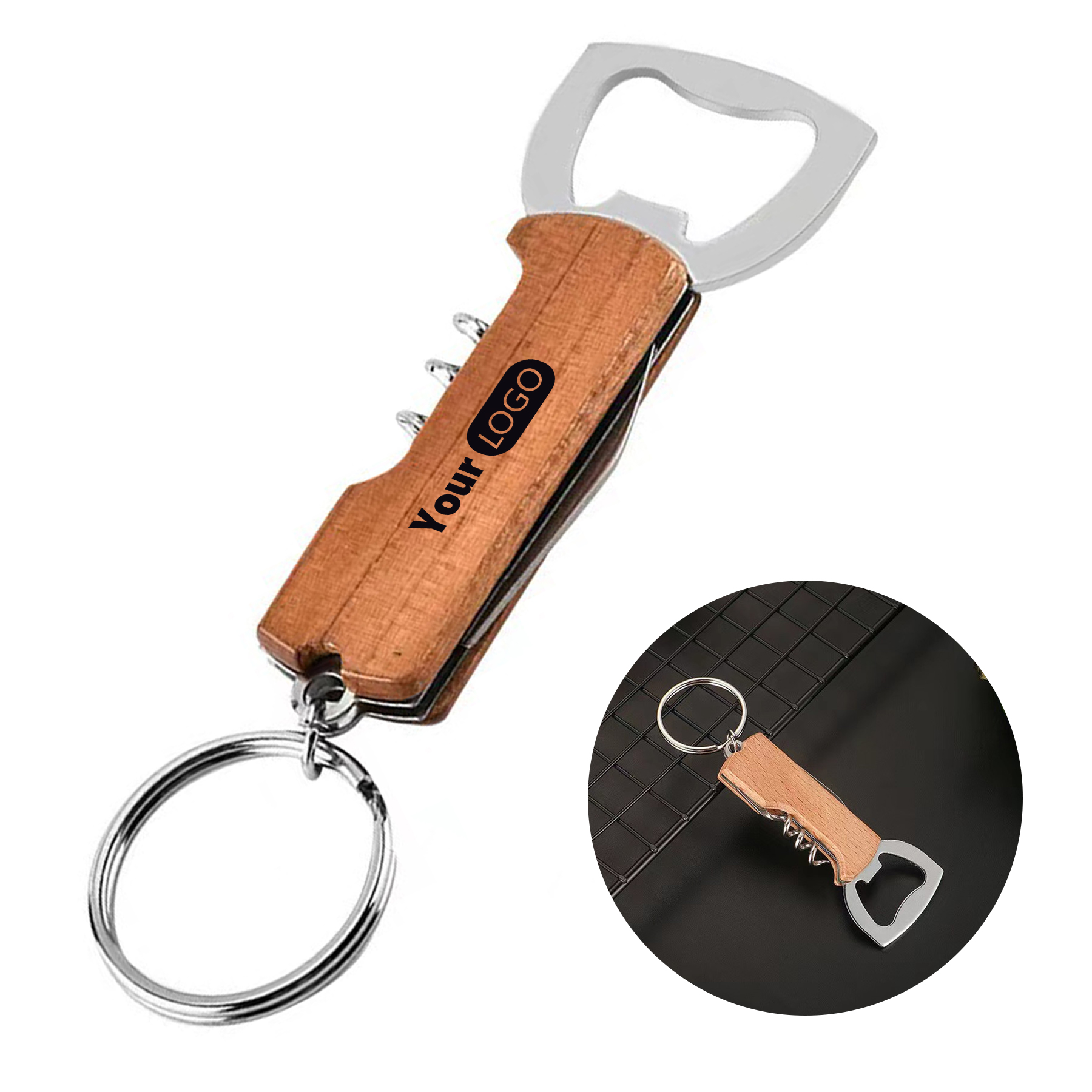 Stainless Steel Portable Palm Bottle Opener 5