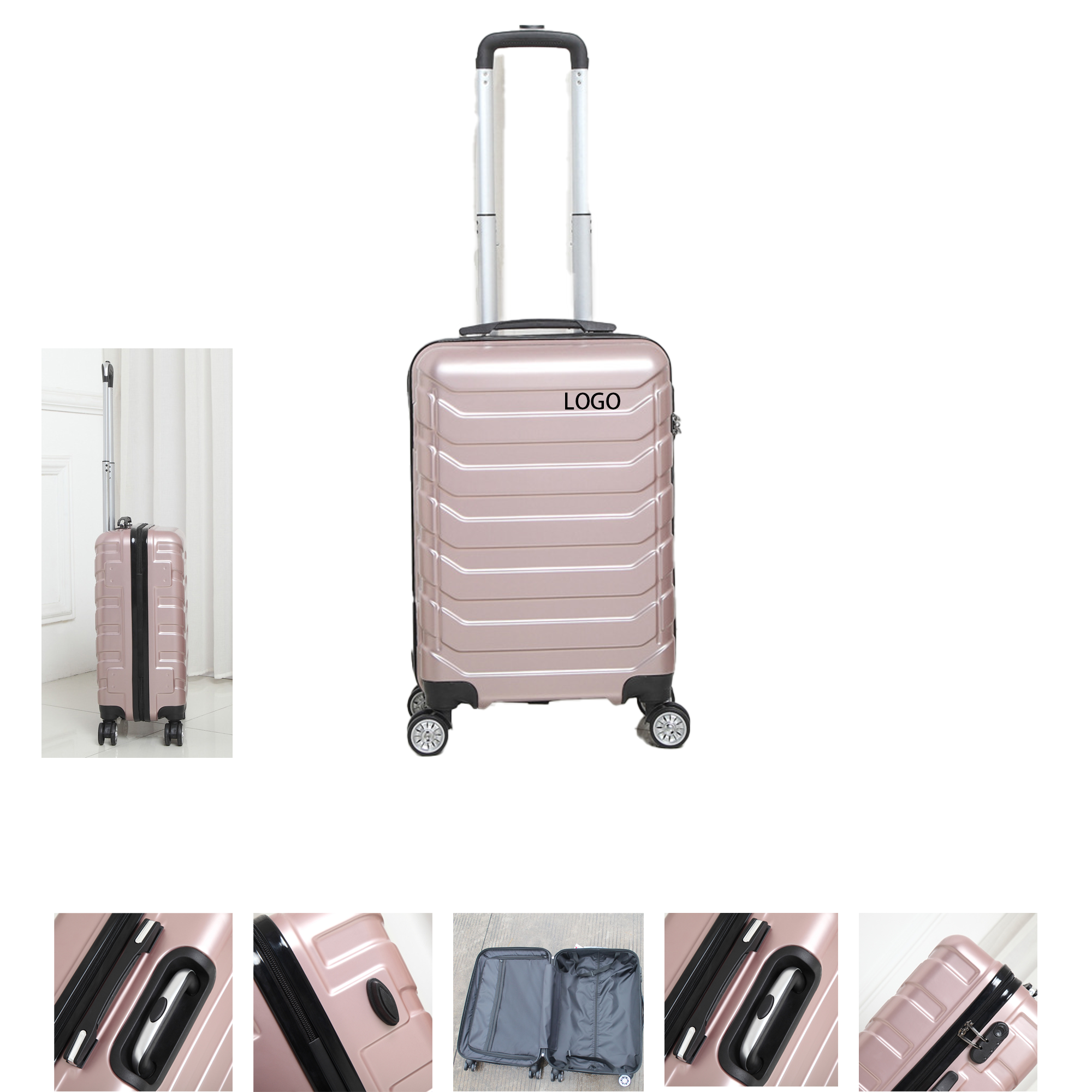 Compact ABS Spinner Carry-On Suitcase 3