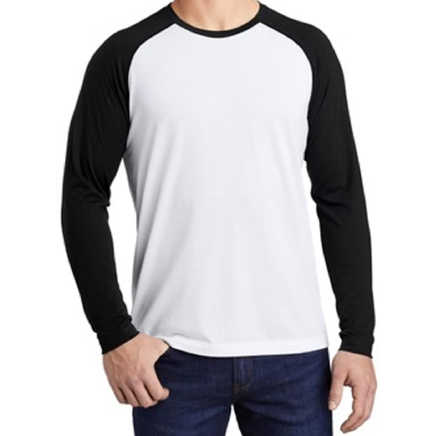 Unisex Sublimation Blackout Blank Long Sleeve T-shirt