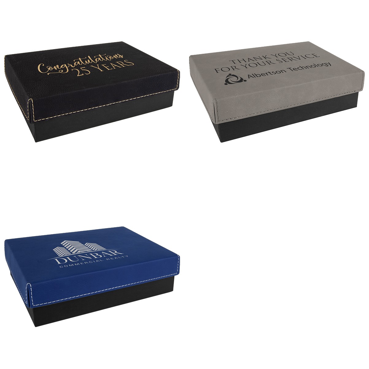 7 3/8" x 5 3/4" Gift Box with Leatherette Lid