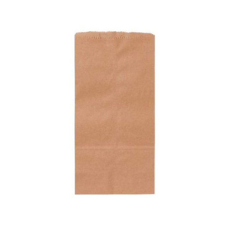 Brown Paper Bags - 100 Pack 7" x 4" x 14" 3
