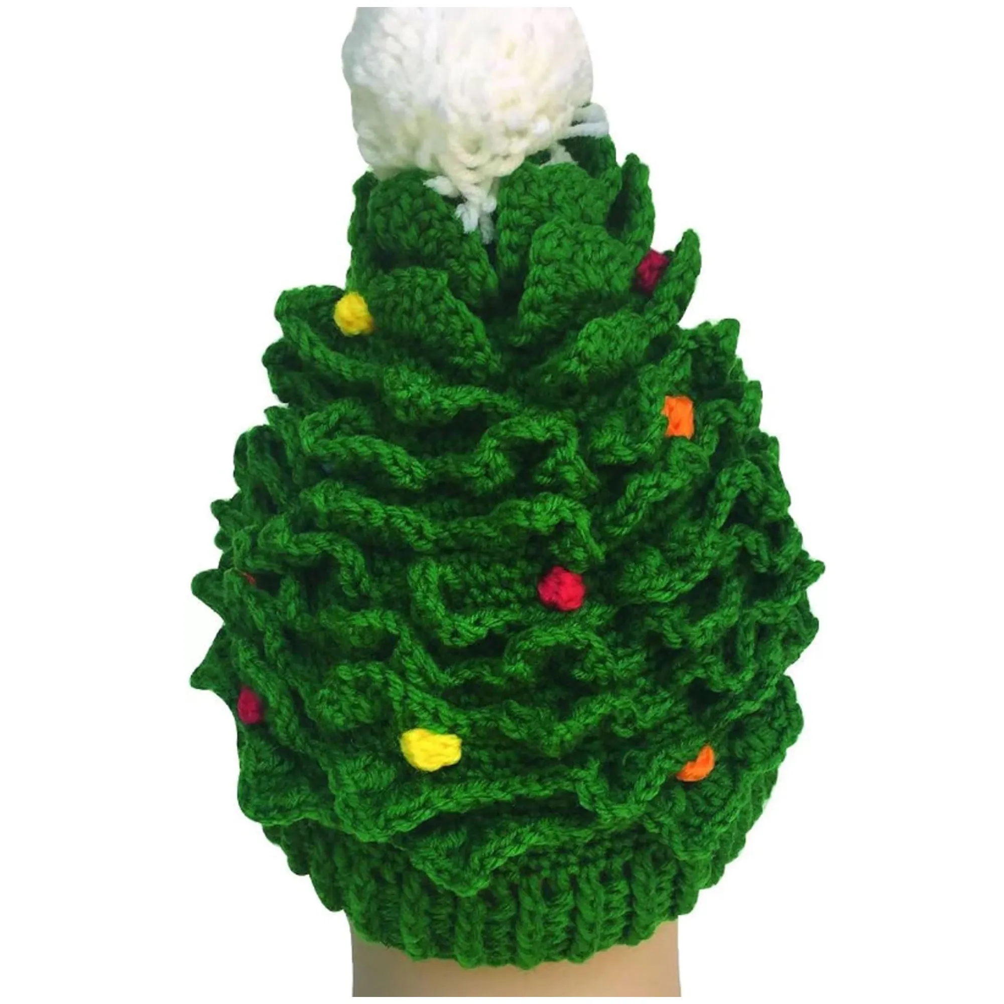 Christmas Tree het Hat With Pom-Pom 14