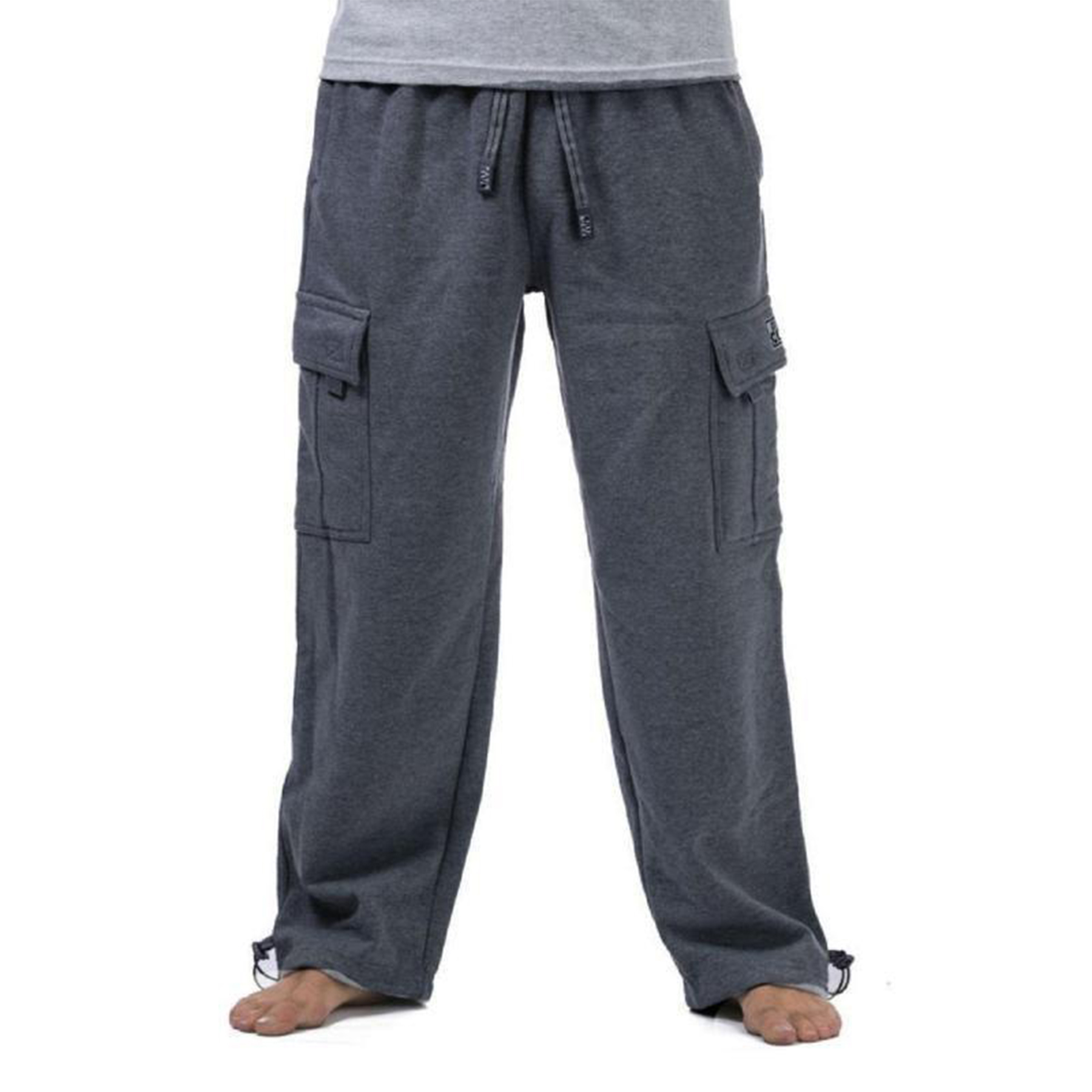 Men Heavyweight Fleece Cargo Pants 30