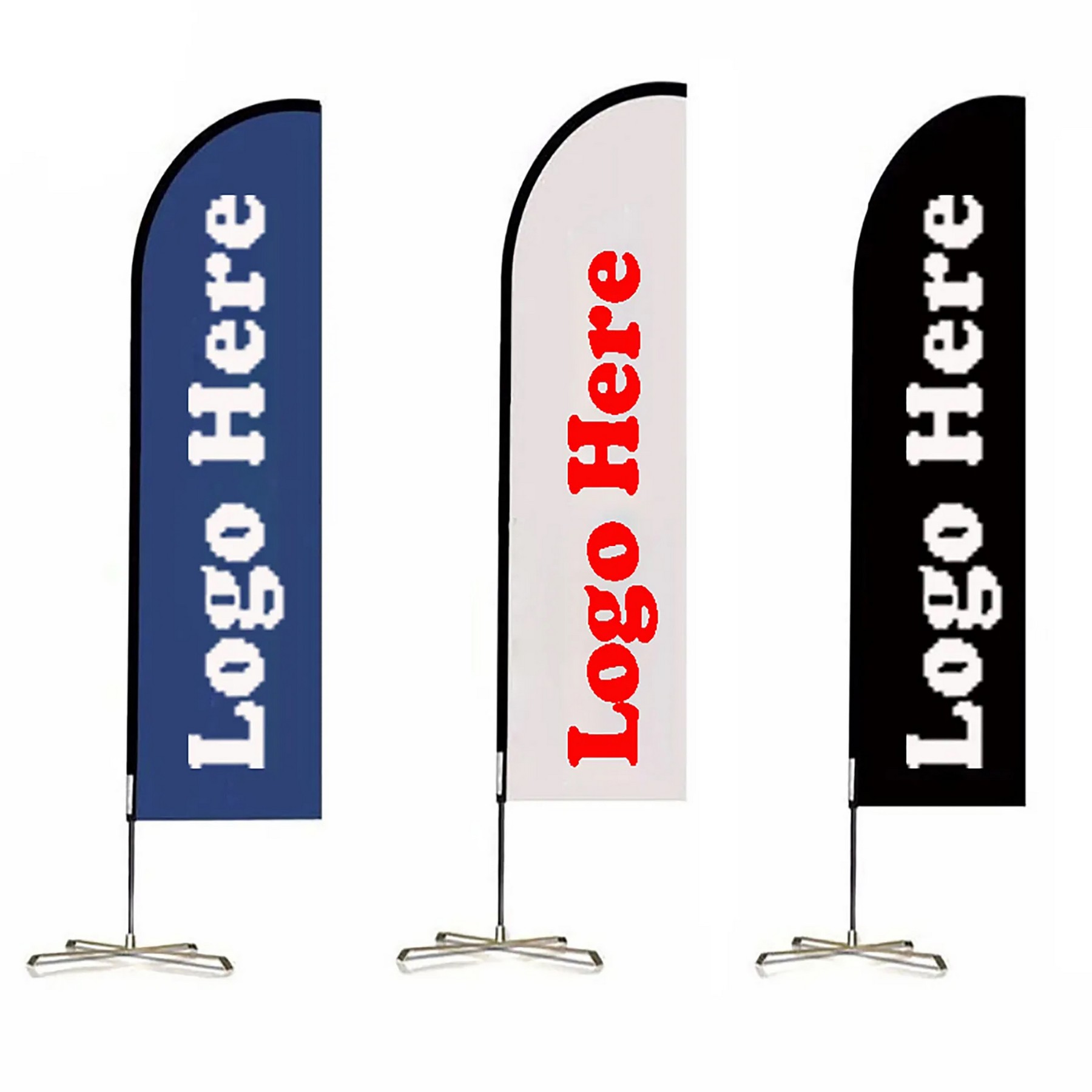 Single Side Custom 9ft Feather Flag