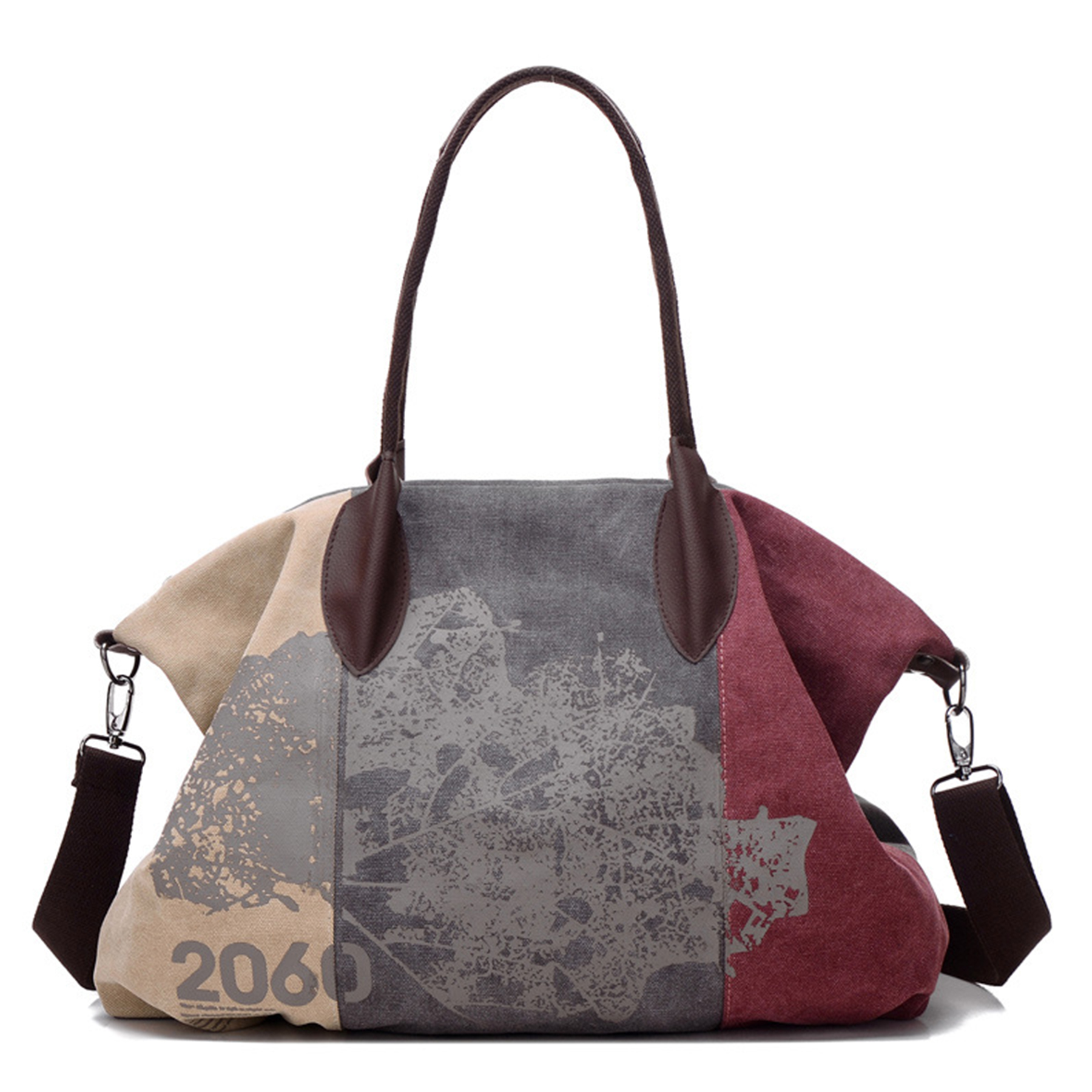 Canvas Daily Purse Shoulder Handbag Tote Shopper Bag Women, custom tote bag with logo imprint 4