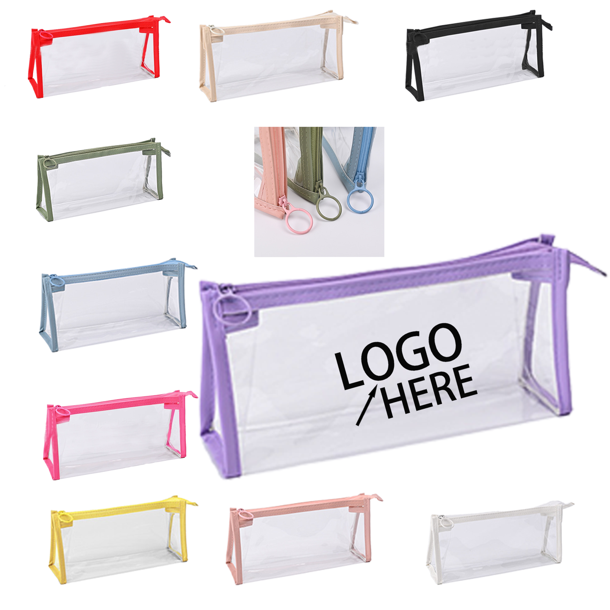Clear Triangle Pencil Pouch 2