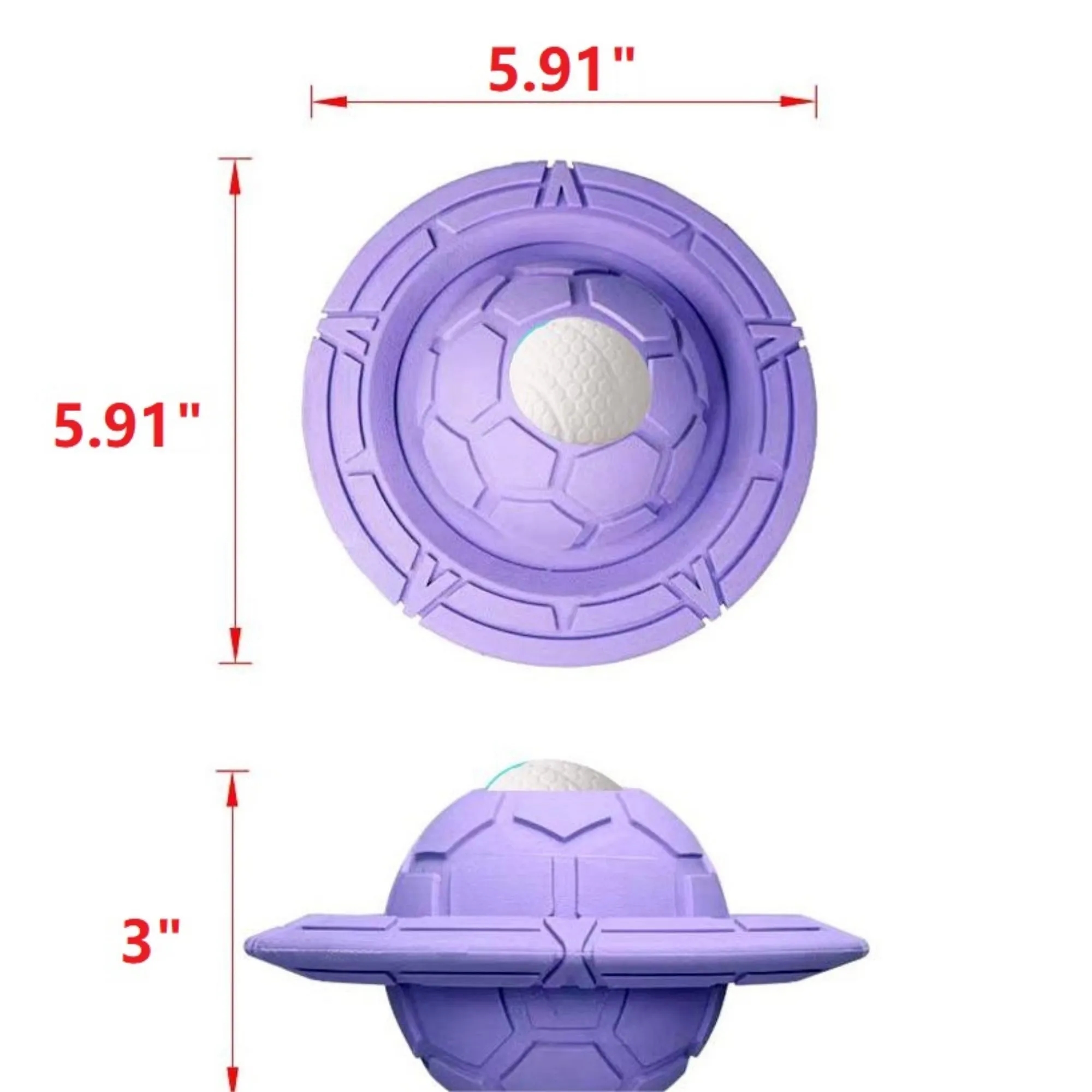 UFO-Shaped Rubber Dog Flying Disc 9
