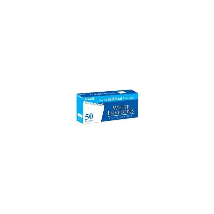 #10 Self-Seal White Envelope - 50 Piece 2