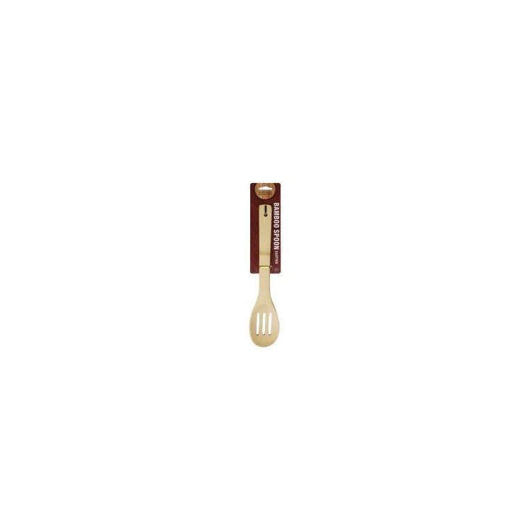 Bamboo Slotted Spoons - 12" 2