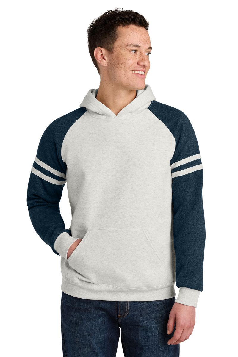 Jerzees Unisex NuBlend Varsity Colorblock Hooded Sweatshirt
