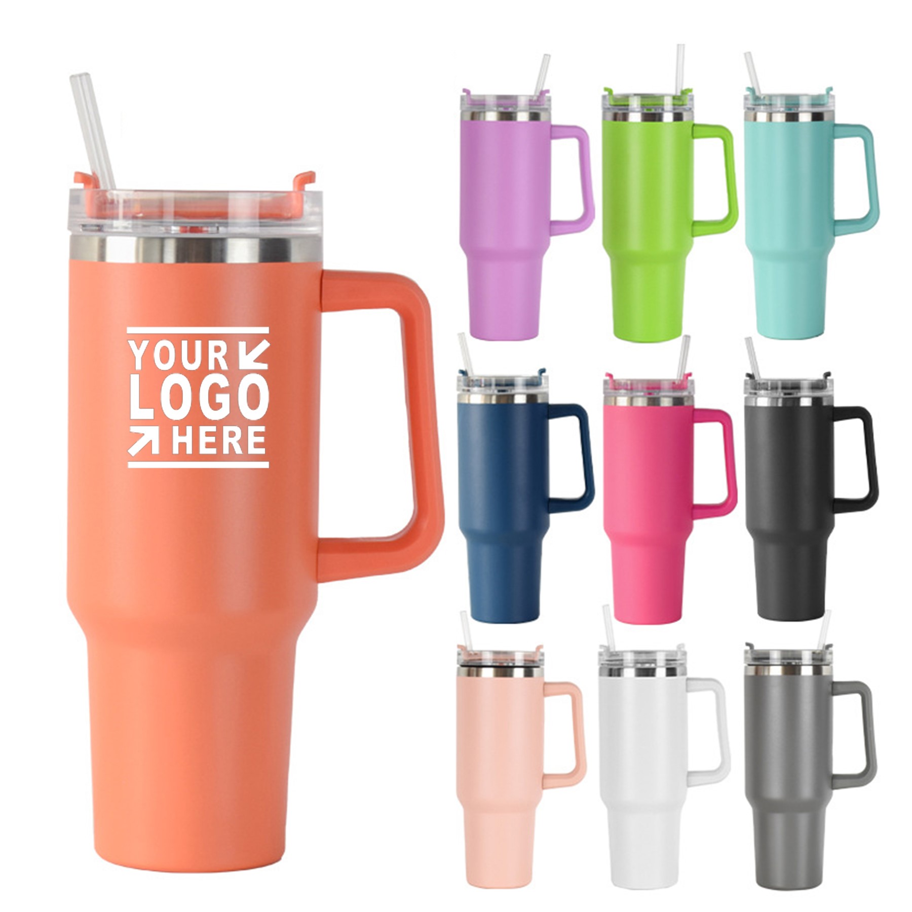 Handle Travel Mug 30oz with Stronghold Lid