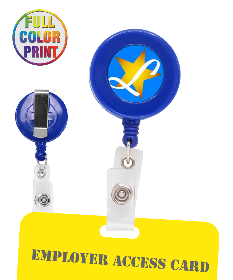 30" Retractable Badge Holder - Full Color