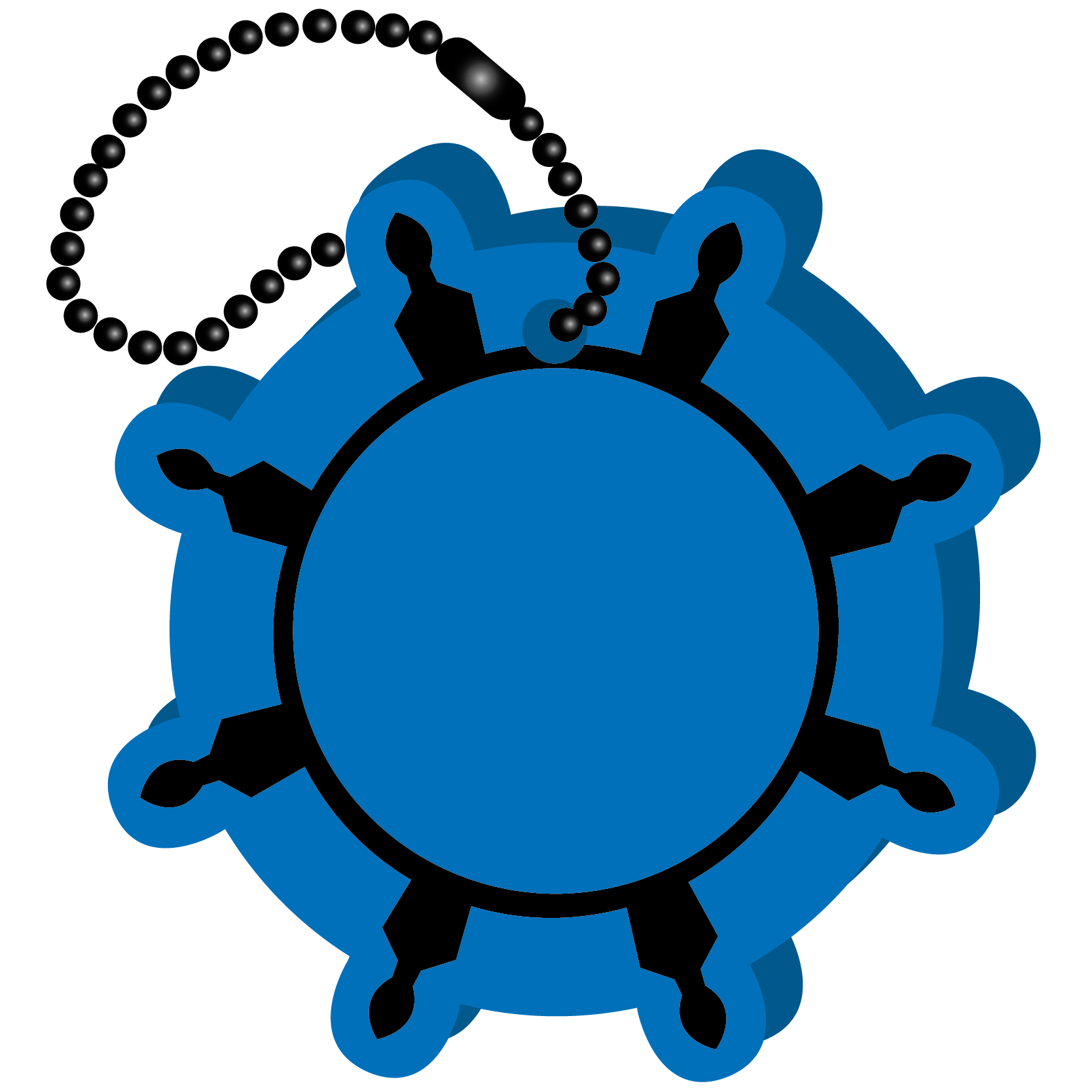 Ships Wheel Key Tag 34