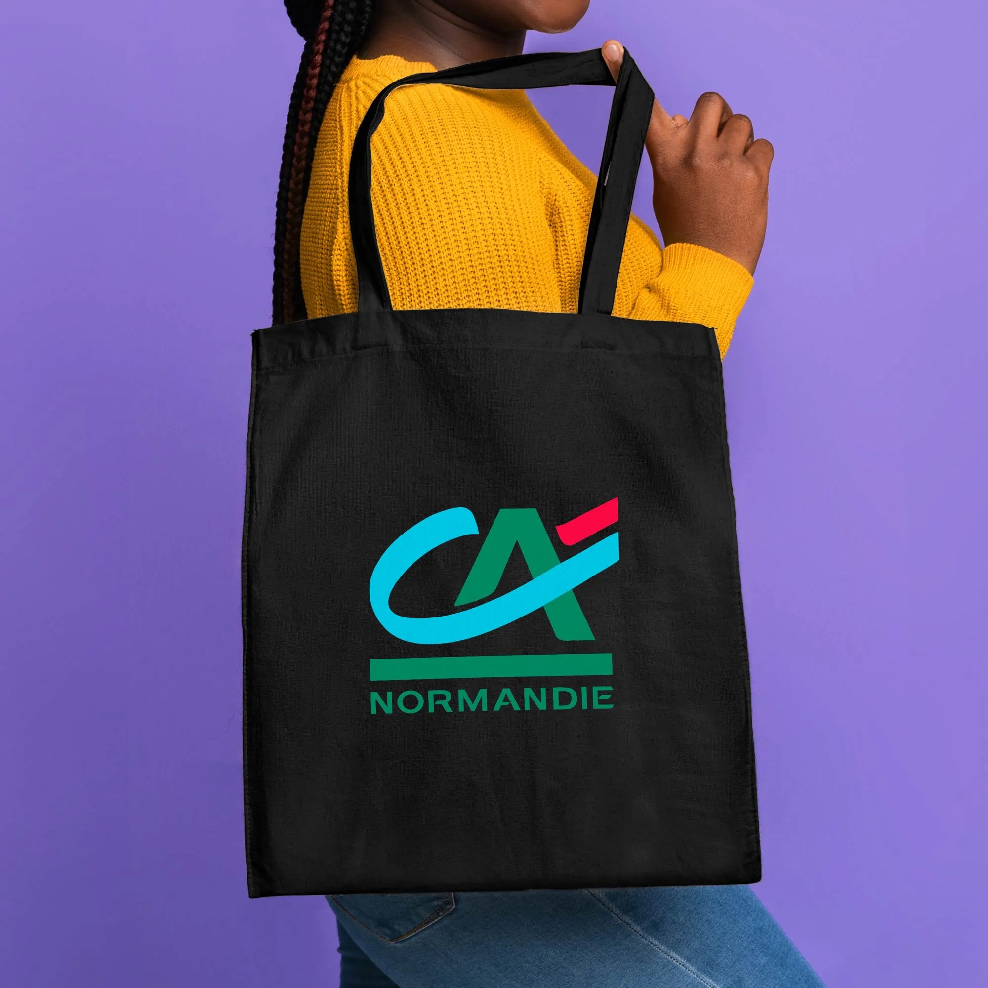 15"x16" Calico Cotton Tote Bag - 140GSM 34