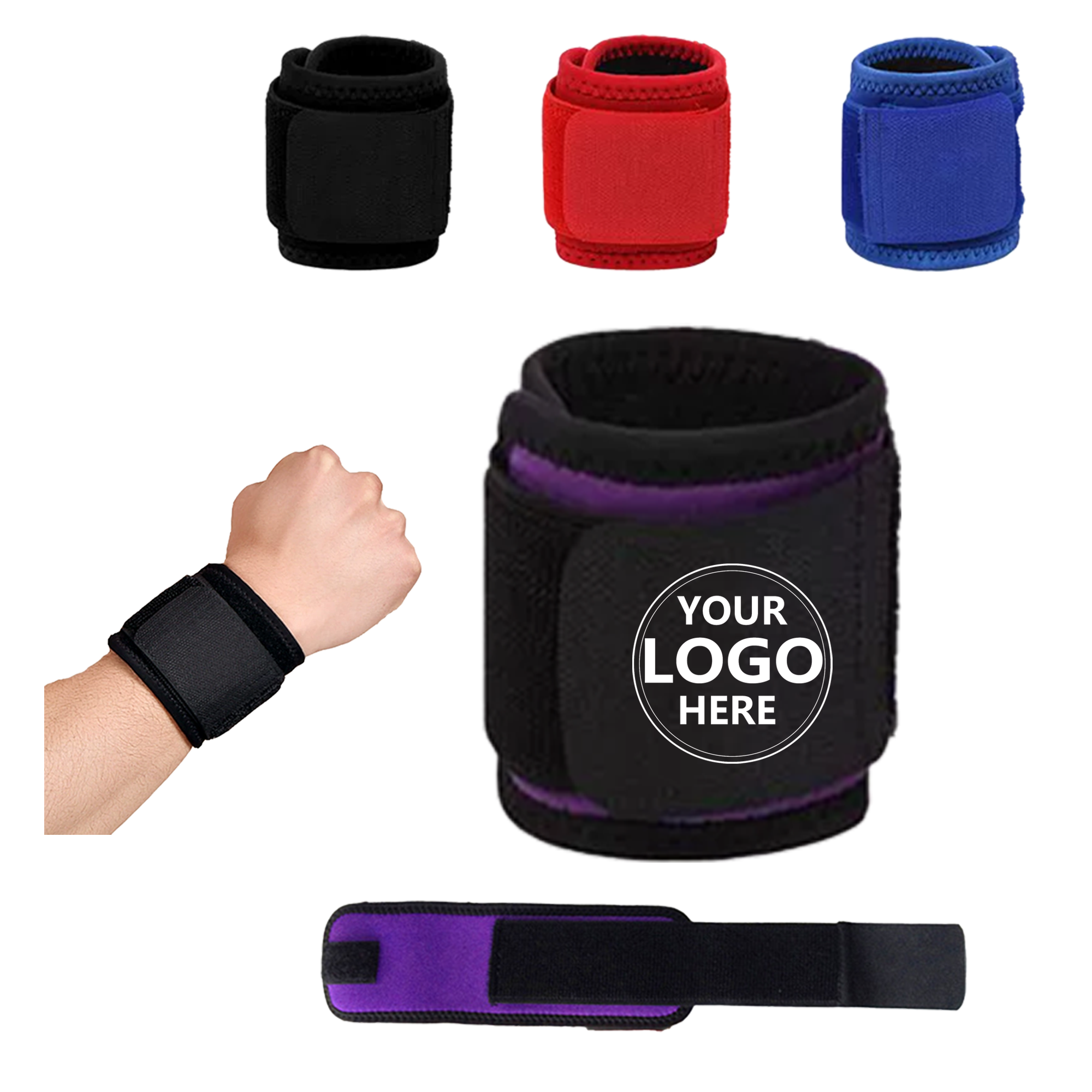 Fitness Wrist Strap Made of Polyester and Foam Rubber 3