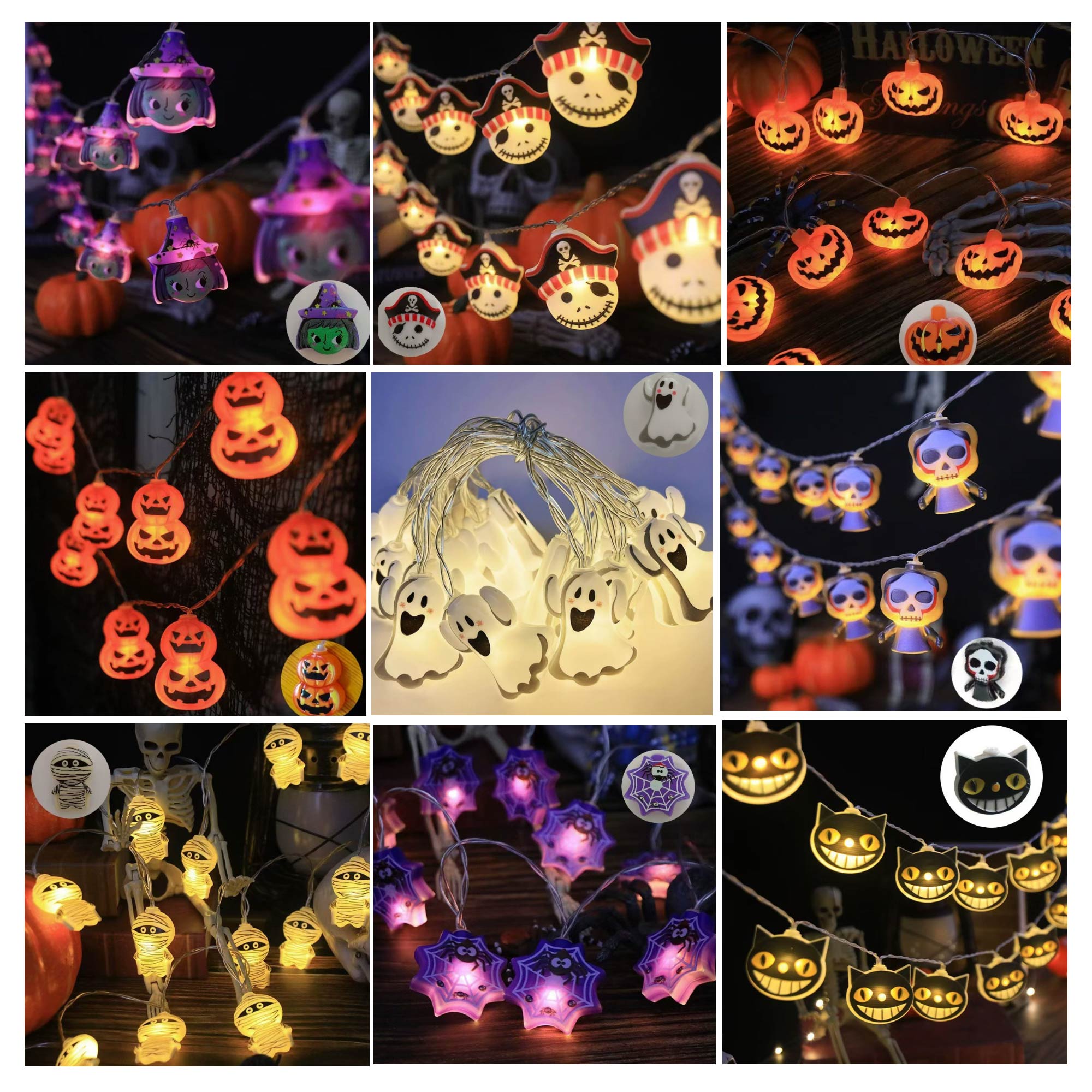 MOQ 10 pcs Halloween LED String Lights 4