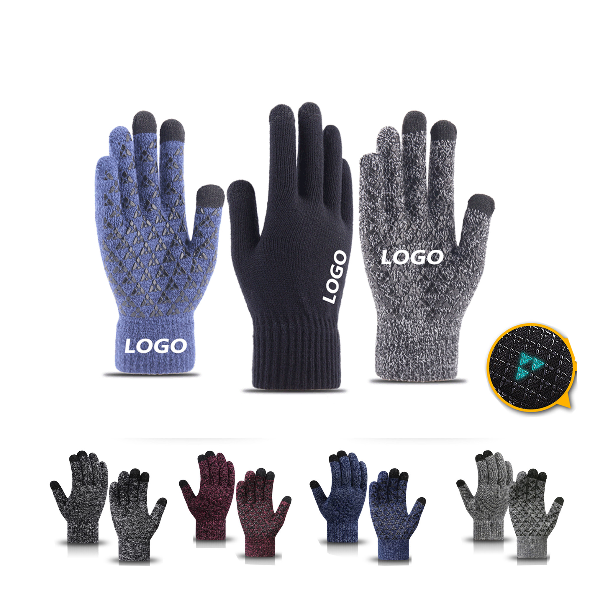 Warm Winter Non-Slip Touchscreen Gloves 3