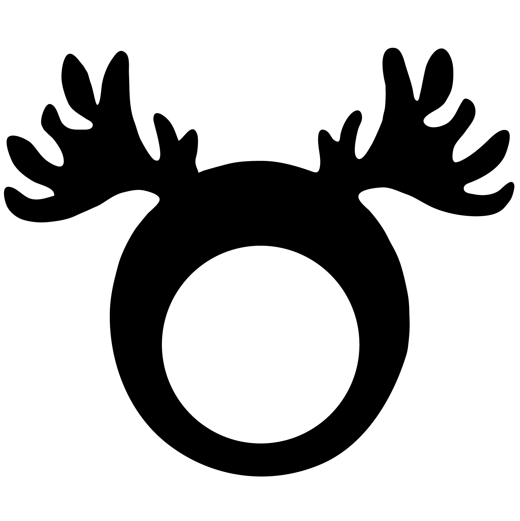 Reindeer Antler Pullover Visor 79