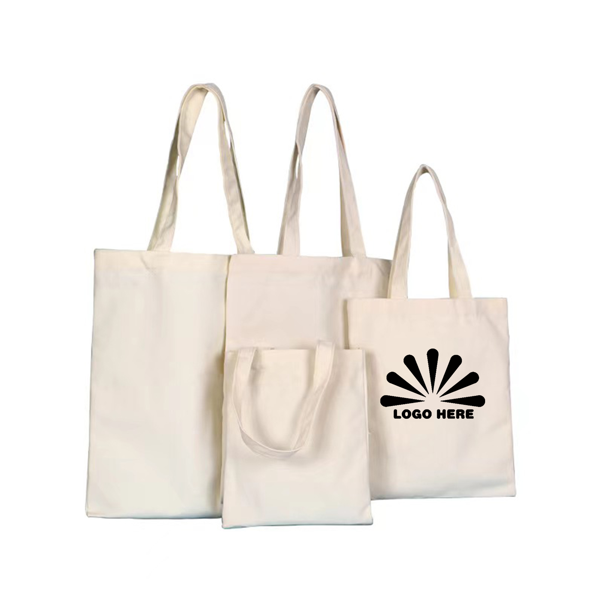 Blank Canvas Handbag With Customizable Logo 3