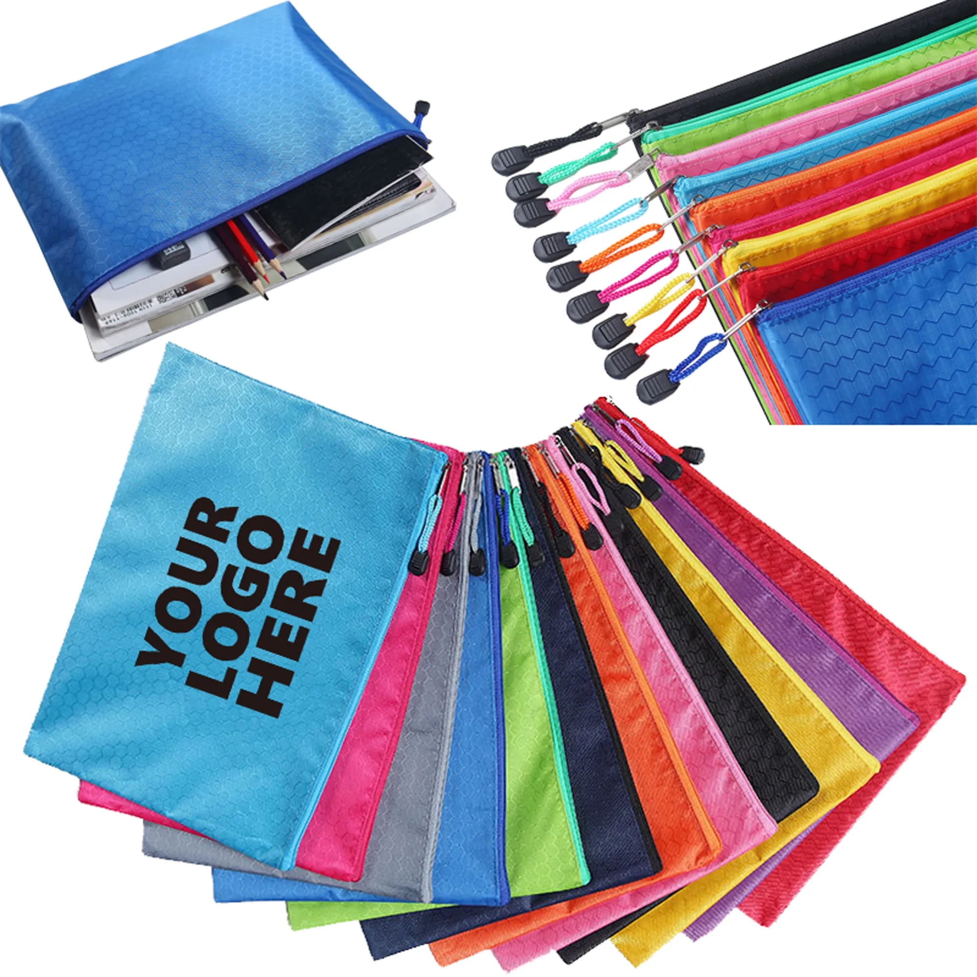 A4 Football Pattern Waterproof Document Pouch 4