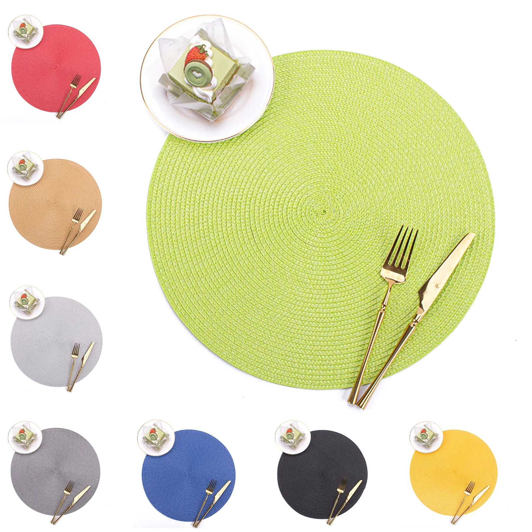 Round Hand Woven Place Mat 20
