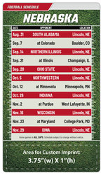 Magnet Football Sport Schedules - 4x7 Round Corners - NEB