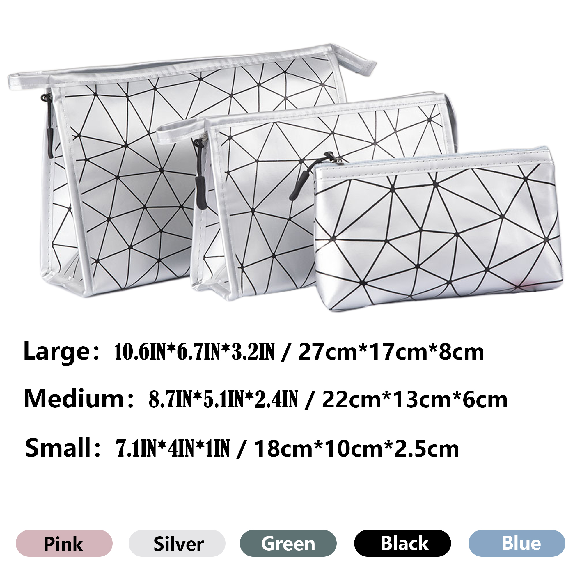 Fashionable Geometric Makeup Bag 7