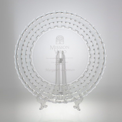 13" Award- Plate, Basketweave