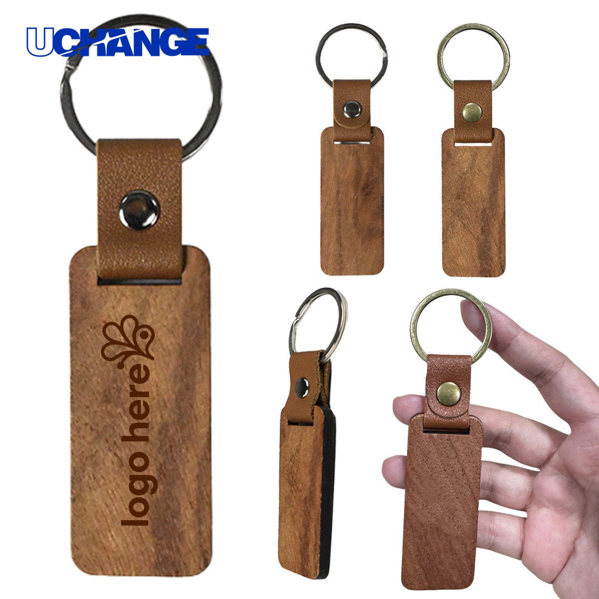 Retro Wooden Keychain