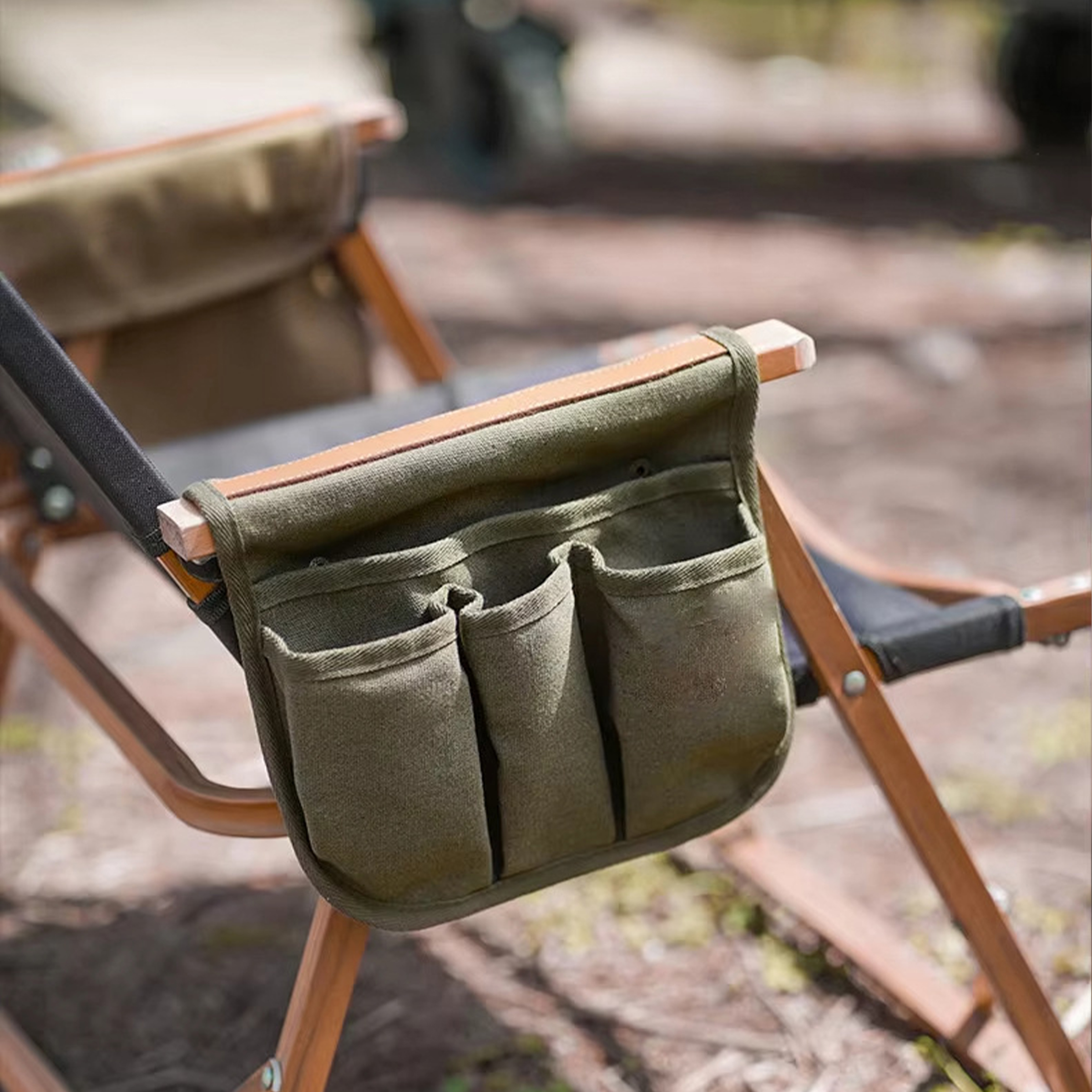 Canvas Multi Functional Chair Armrest Hanging Bag 11