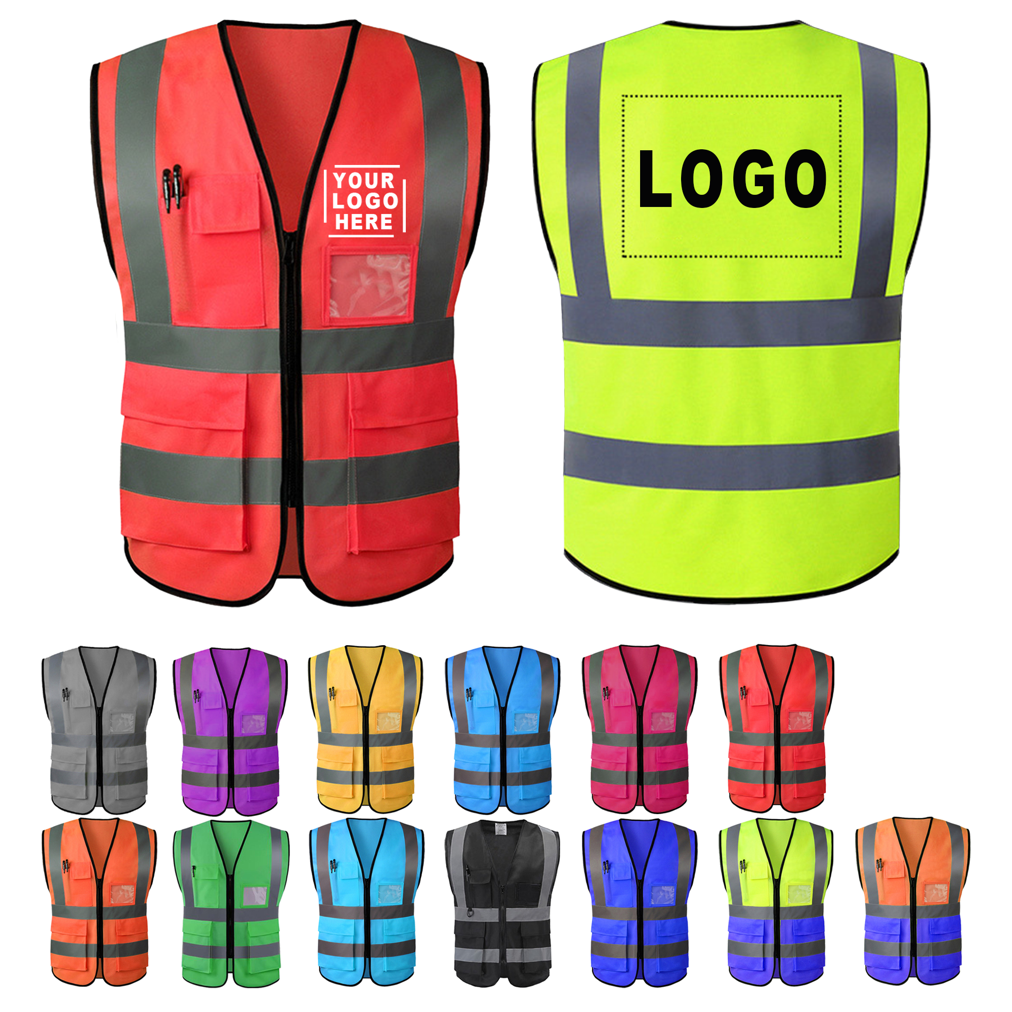 MOQ 50 High Visibility Safety Vest 4