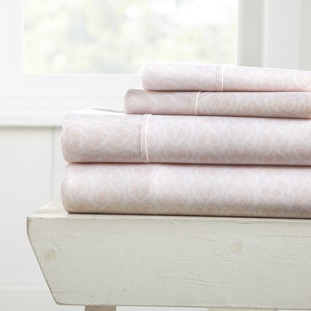 Bed Sheet Sets - Pink Queen Classic 4 Set 2