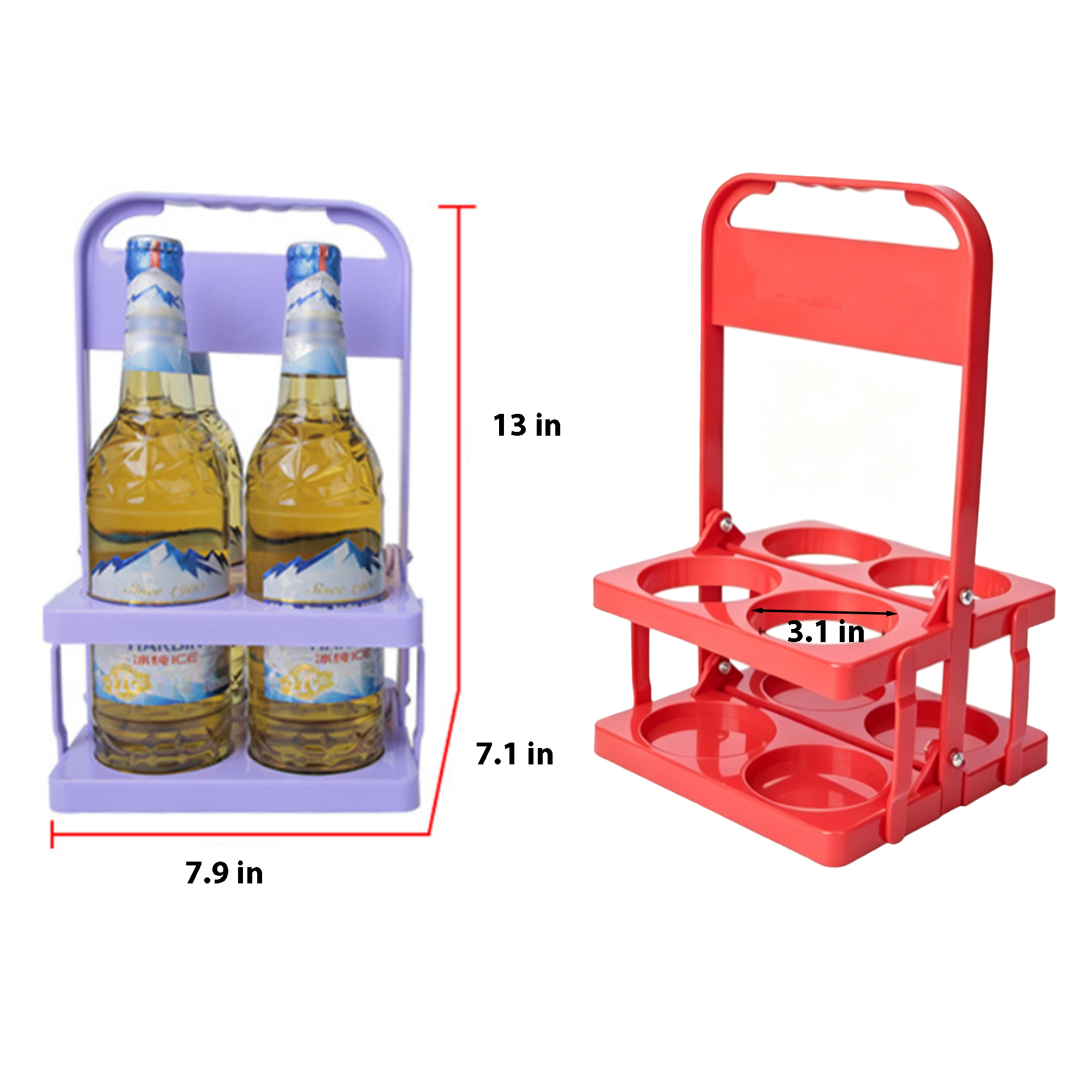 Beer Wine 4 Bottle Holder  PP  Drink Carrier 4
