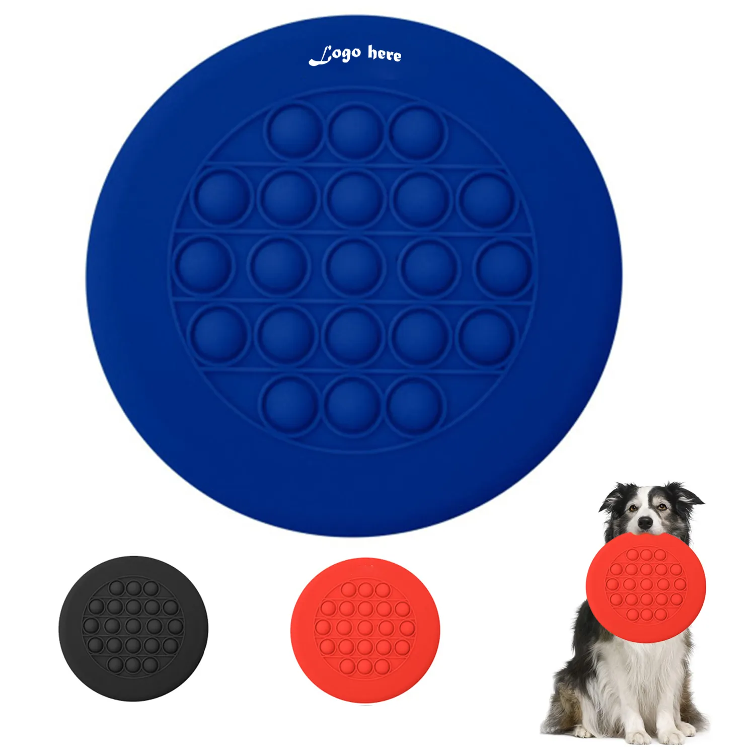 2-in-1 Silicone Push Pop Fidget Toy and Pet-Friendly Flying 8
