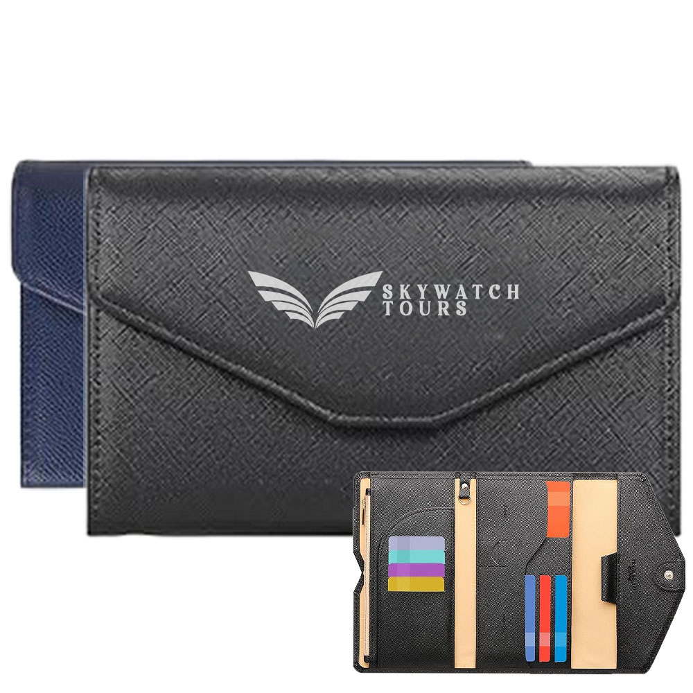 Multi-Purpose Travel Wallet And Passport Holder